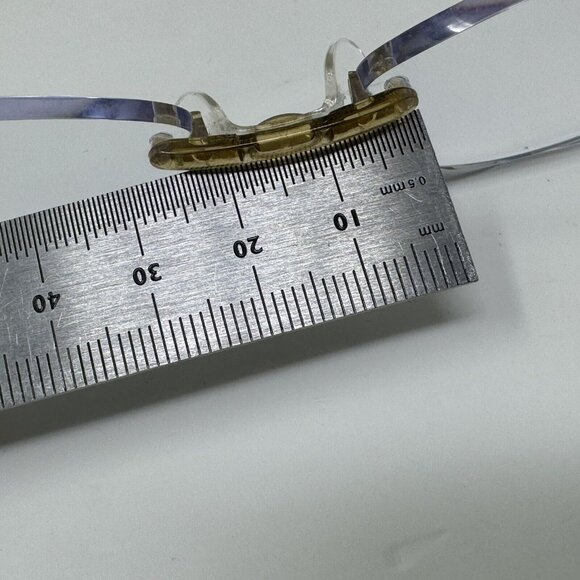 Eyephorics Eyeglasses  Clear Brown Swiss Rimless Frame Only  Read - Picture 8 of 12